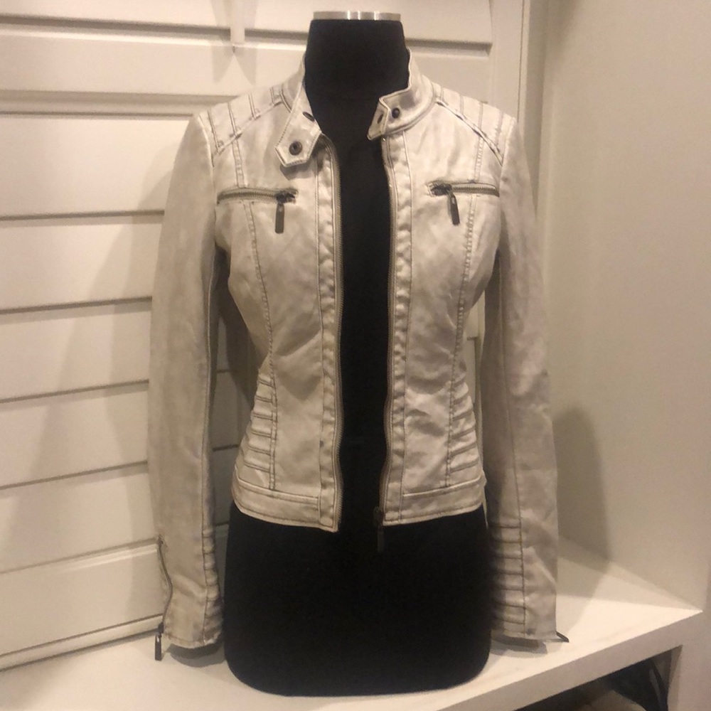 Guess Leather Jacket-faux leather